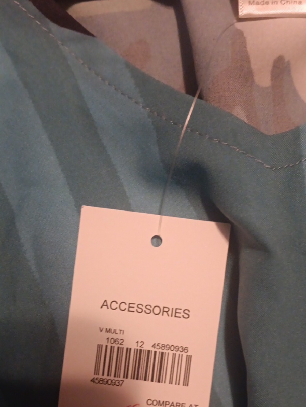 Cato Teal Blue Midi Dress with Red and Green Print - Picture 3 of 5
